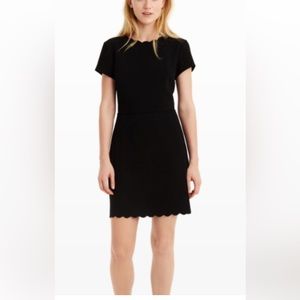 Club Monaco Santina Scalloped Dress black